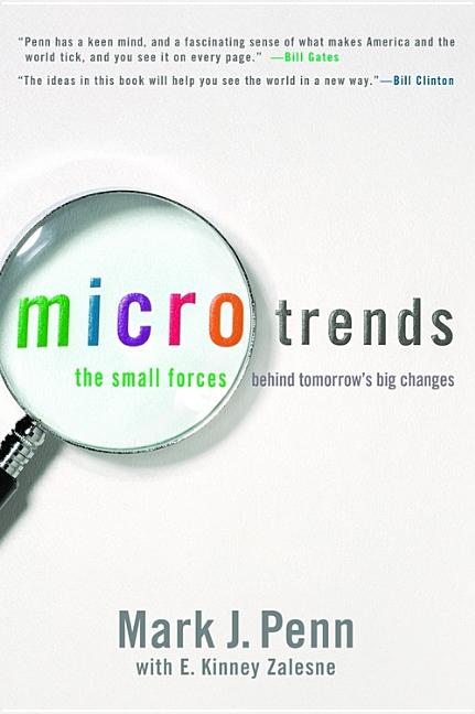 Item #284421 Microtrends: The Small Forces Behind Tomorrow's Big Changes. Mark Penn, E. Kinney,...