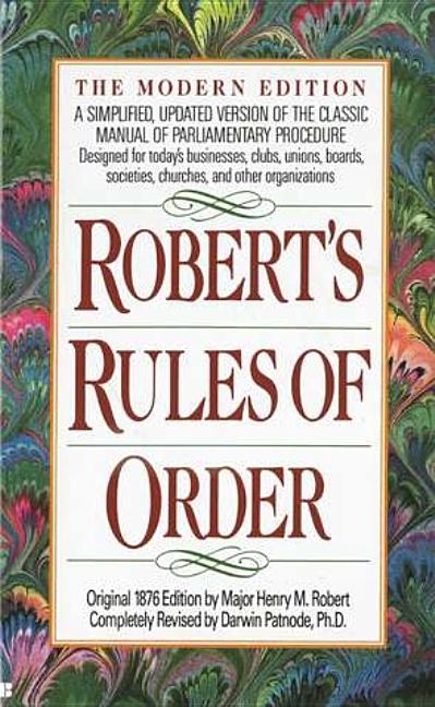 Item #228618 Robert's Rules of Order: A Simplified, Updated Version of the Classic Manual of...