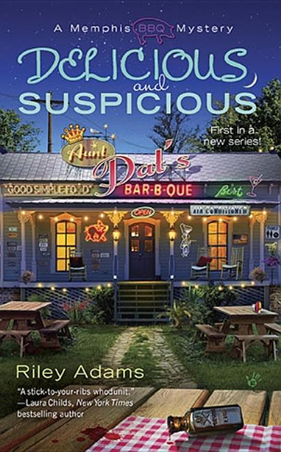 Item #283174 Delicious and Suspicious (A Memphis BBQ Mystery). Riley Adams.
