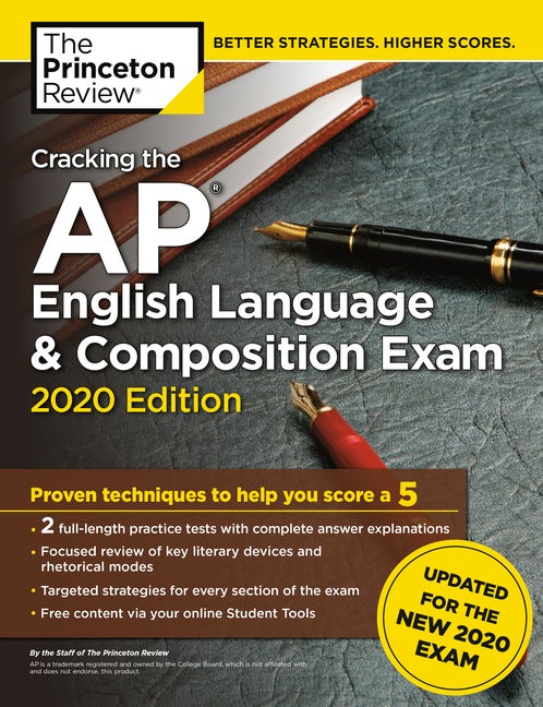 Item #228960 Cracking the AP English Language & Composition Exam, 2020 Edition: Practice Tests &...