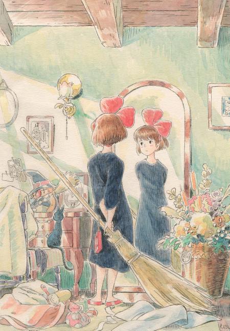 Item #264094 Kiki's Delivery Service Journal: (Hayao Miyazaki Concept Art Notebook, Gift for...