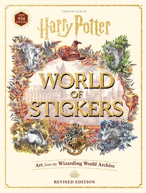 Item #278795 Harry Potter World of Stickers (Collectible Art Stickers). Of Thunder Bay Press