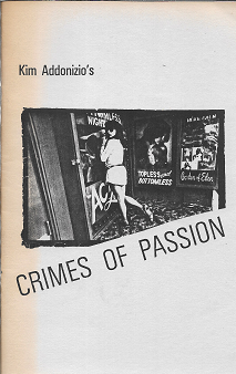 Item #254018 Crimes of Passion. Kim Addonizio
