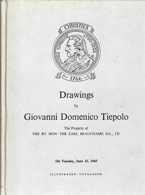 Item #270156 Drawings by Giovanni Domenico Tiepolo: Illustrated Catalogue